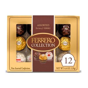 Ferrero Collection Assorted Hazelnut Milk Chocolate Dark Chocolate and Coconut Truffle