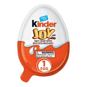 Kinder Joy Sweet Cream Topped with Cocoa Wafer Bites Milk Chocolate Treat + Toy - 0.7oz
