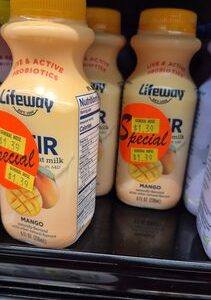 Lowfat Kefir, Cultured Milk Smoothie, Probiotic, Mango Flavor