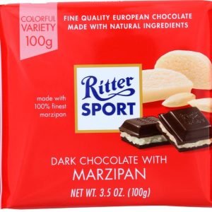 Ritter Sport Dark Chocolate with Marzipan Bar - 3.5oz