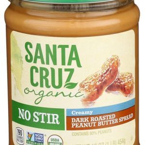 Organic No Stir Dark Roast Creamy Peanut Butter Spread, 16 oz