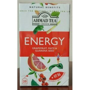 Ahmad Tea 752036 Natural Benefits Energy Tea - 20 Bags