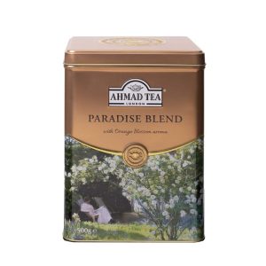 Paradise Blend - Black Tea | Premium Ceylon Tea with Orange Blossom | 17.6 oz Tin | Ahmad Tea