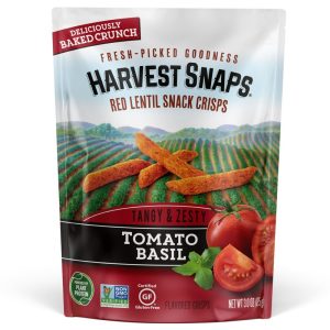 Harvest Snaps Tomato Basil Lentil Bean Crisps