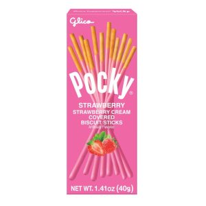 Glico Pocky Strawberry Cream Covered Biscuit Sticks - 1.41oz
