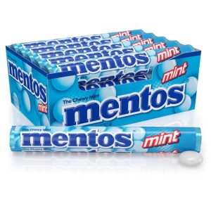 Mentos Chewy Mint Flavored Candy Roll