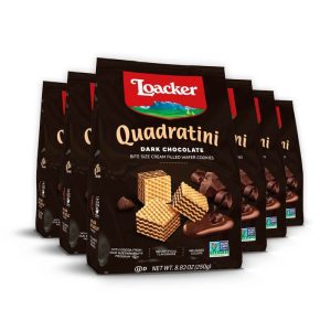 Quadratini Bite Size Cream Filled Wafer Cookies, Coconut