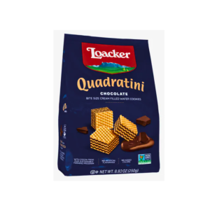 Loacker Quadratini Dark Chocolate Bite Size Wafer Cookies 8.82 oz
