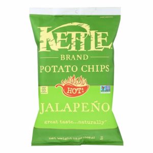 Kettle Brand Jalapeno Potato Chips - Case of 15/5 oz