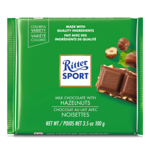 Ritter Sport Chocolate | Ritter Sport Nut Class Cashew | Ritter Chocolate | German Chocolate Bars | 3,5 Ounce Total