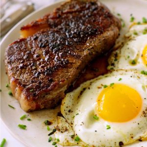 Meat with eggs