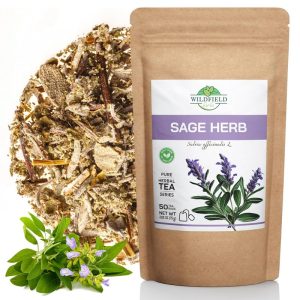 Vintage Dried Sage Aromatic Herbal Tea 50gr