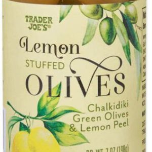Lemon stuffed green olives