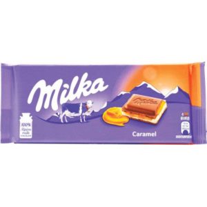 Milka Choc Bar Caramel Filling 18X100G