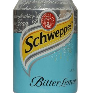 Schweppes 330ML Bitter Lemon Soft Drink Can