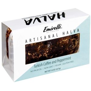 Emirelli 55% Tahini Halva  Dark Chocolate Peppermint Flavor