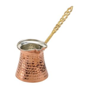 Turkish Hammered Copper Coffee Pot  Handmade