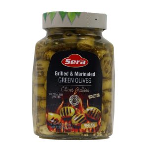 Sera Grilled and Marinated Green Olives - 1.43 Lbs