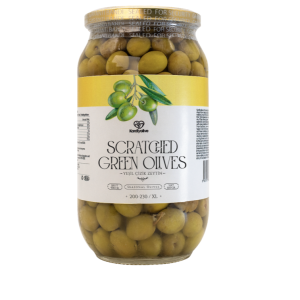 SCRATCHED GREEN OLIVES 750ML