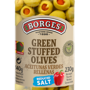 GREEN OLIVES STUFFED W PEPPER 750ML