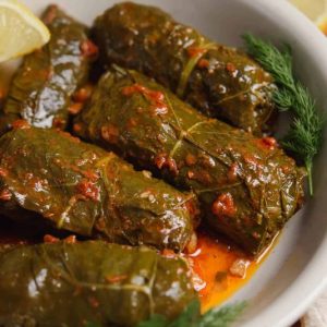 STUFFED CHARD LEAVES W/RICE