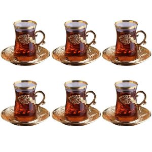 Turkish Tea Glasses Set of 6