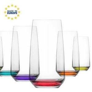 LAV Water and Juice Glasses Set of 6  Elegant Glassware  7 Oz
