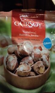 Tuzlanmış kabuklu fındık