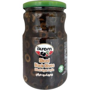 Ikram Sliced Black Olives 700 Gr (350 Gr Drained)