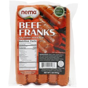 Nema Beef Franks 1 Lb (454 Gr) Fully Cooked