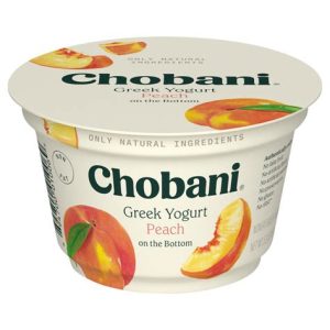 Chobani Non-Fat Peach on the Bottom Greek Yogurt