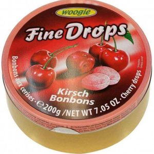 WOOGIE Fine Drops Cherry Candies 200g