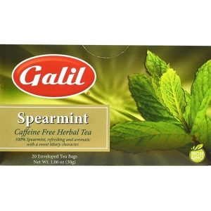 Peppermint Herbal Tea | 20  Tea Bags | 1.41 Oz | Galil