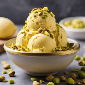 Pistachio Saffron Ice Cream