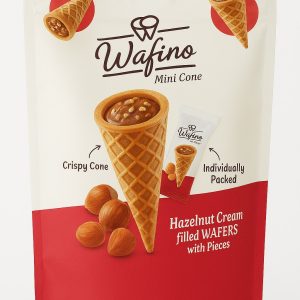 Wafino Mini Cone White Chocolate Caramel Cream