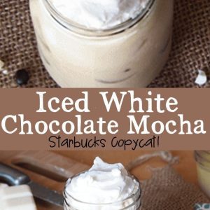 Iced White Chocolate Mocha Coffee Drink