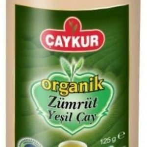 Caykur Turkish Organic Zumrut Green Tea 125 GR  Organic Green Tea- Can