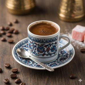 Turkish Coffee Plus With Coffee Cup